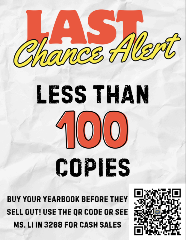 Yearbook Sale Reminder