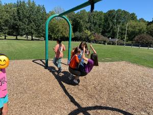 Students at the Park