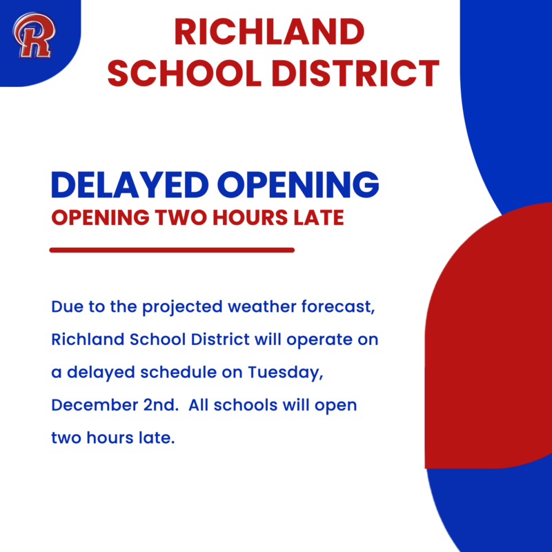 Opening Two Hours Late - Tuesday, December 2nd