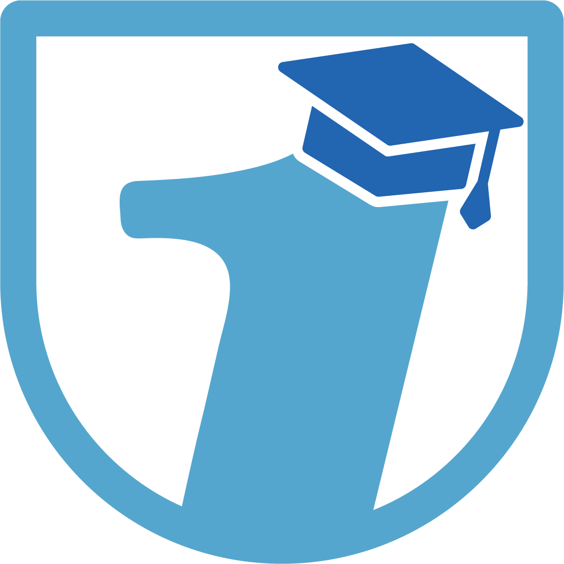 PUSD Logo 1 with a graduation cap sitting on the top of it