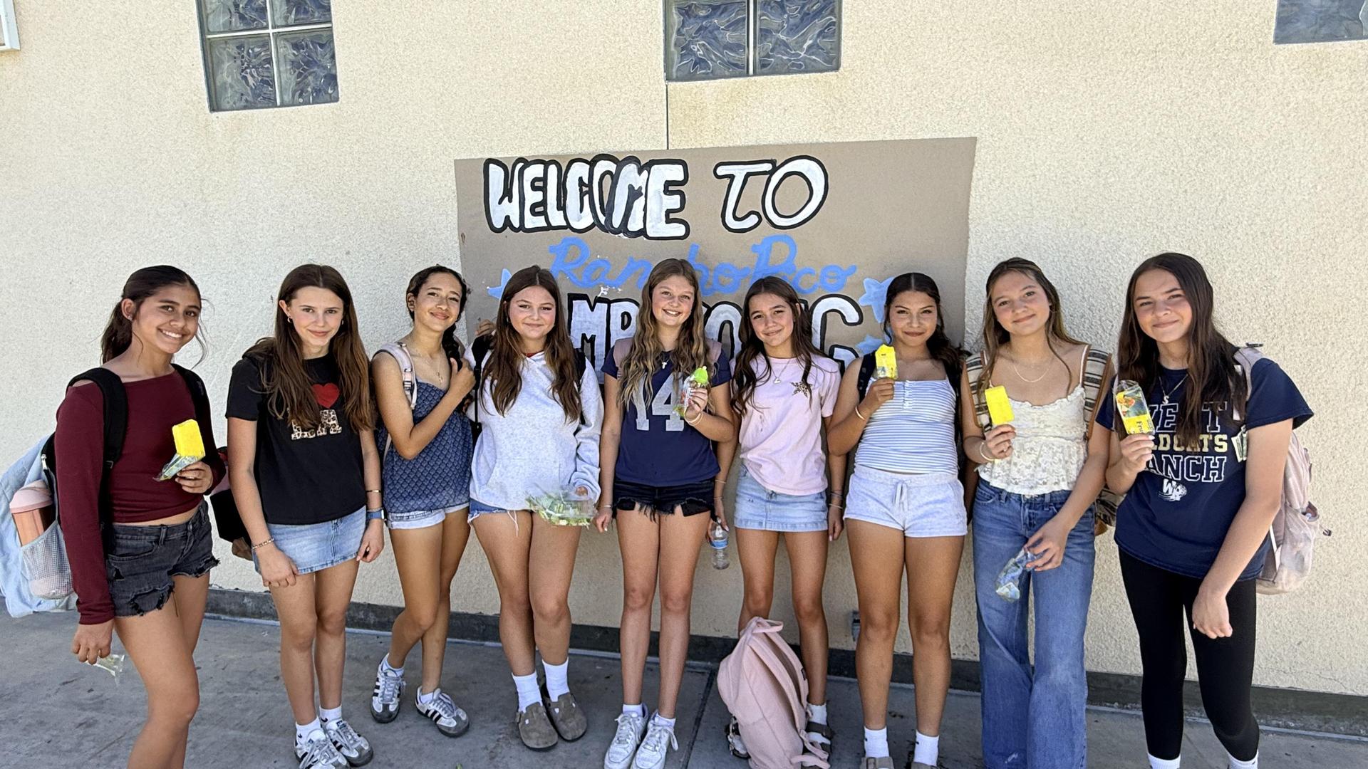 students with ice cream