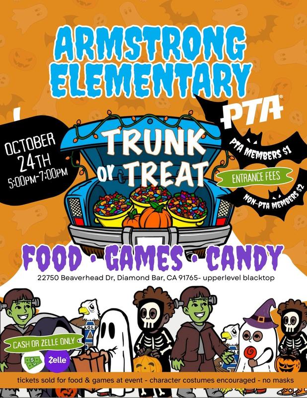 Trunk or Treat Flyer in English