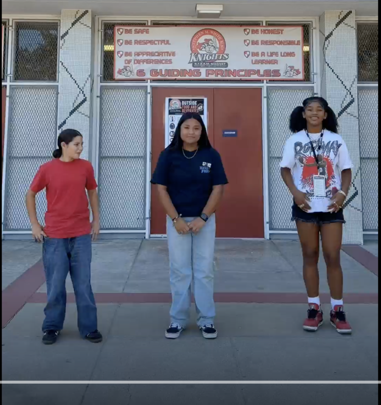 Students narrating a tour