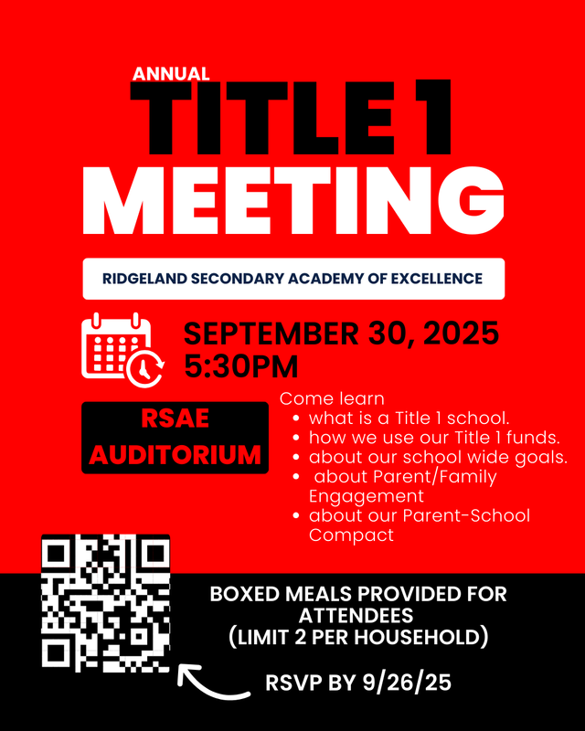 Annual Title 1 Meeting Featured Photo
