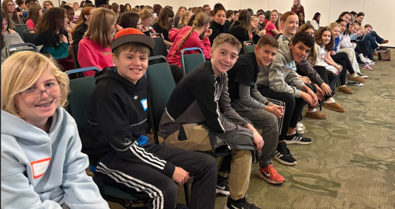 Meads students at the be nice. symposium