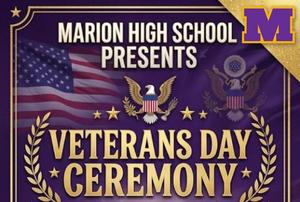 promo graphic - MHS Veterans Day ceremony 2026