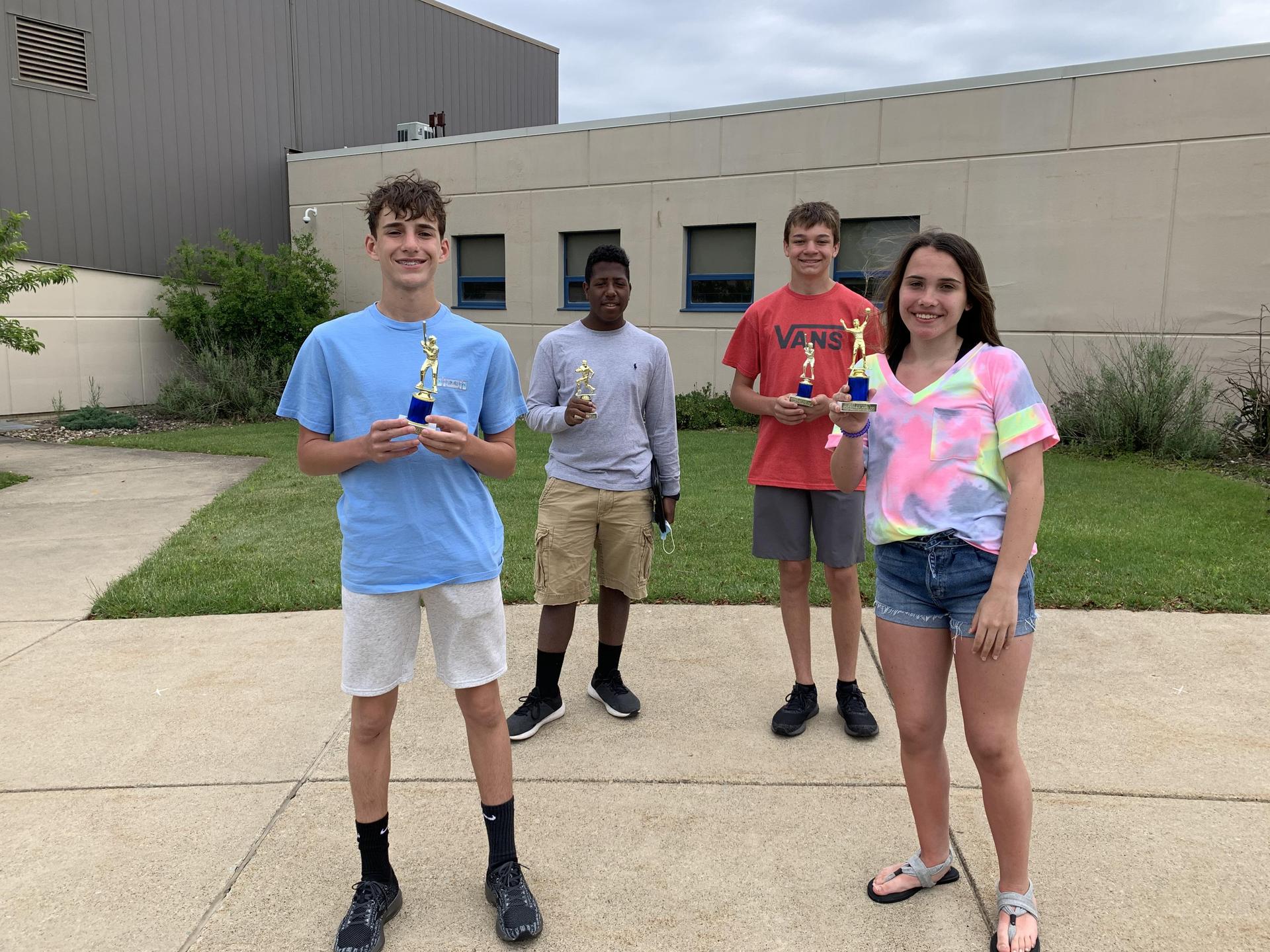 Coccioletti Award 4 students