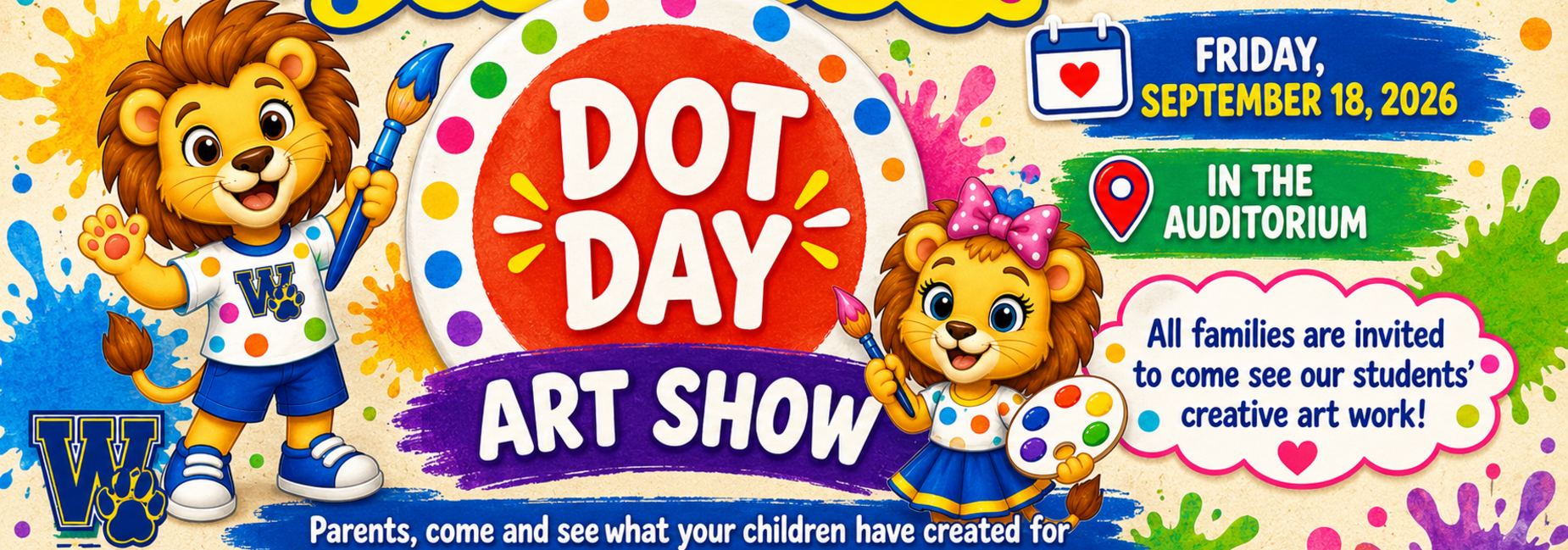 Dot Day Banner English