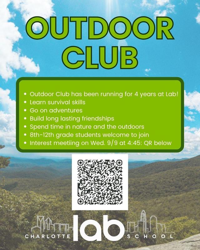 Join the Outdoor Club (8th-12th grade) Featured Photo