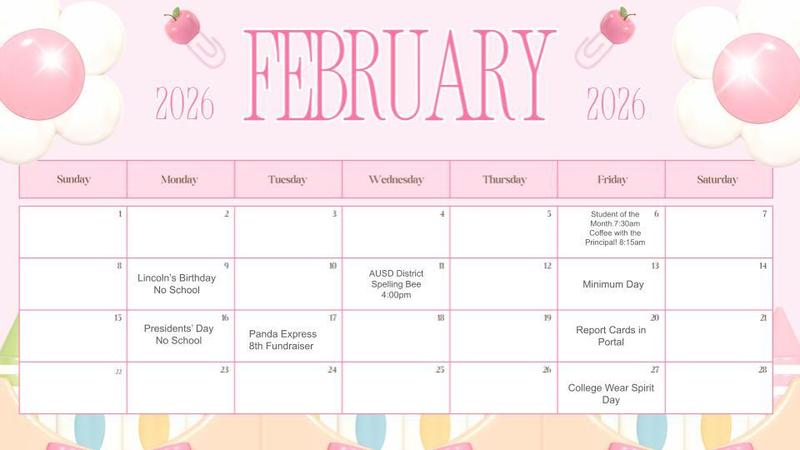 February School Calendar Featured Photo