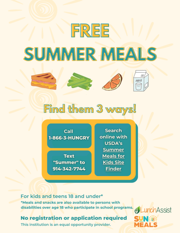 free summer meals flyer