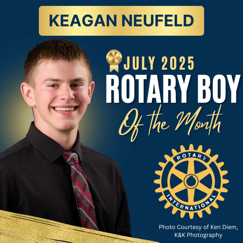 Photo of July Rotary Boy of the Month
