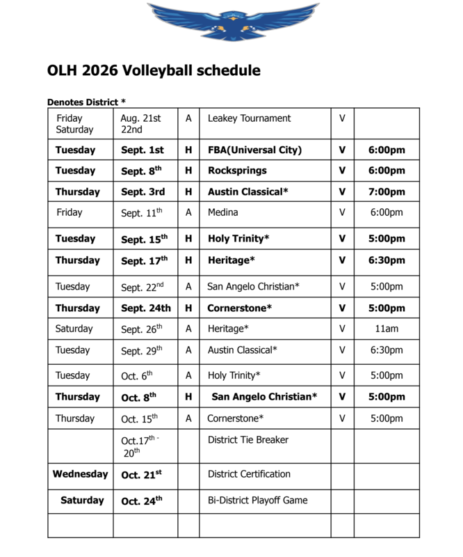 Volleyball Schedule 2026 Featured Photo