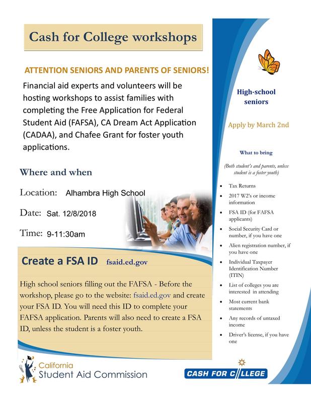 CASH FOR COLLEGE EVENT Featured Photo