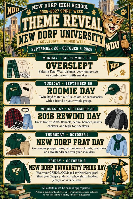spirit week flyer