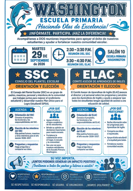 SSC & ELAC Orientation & Elections Spanish