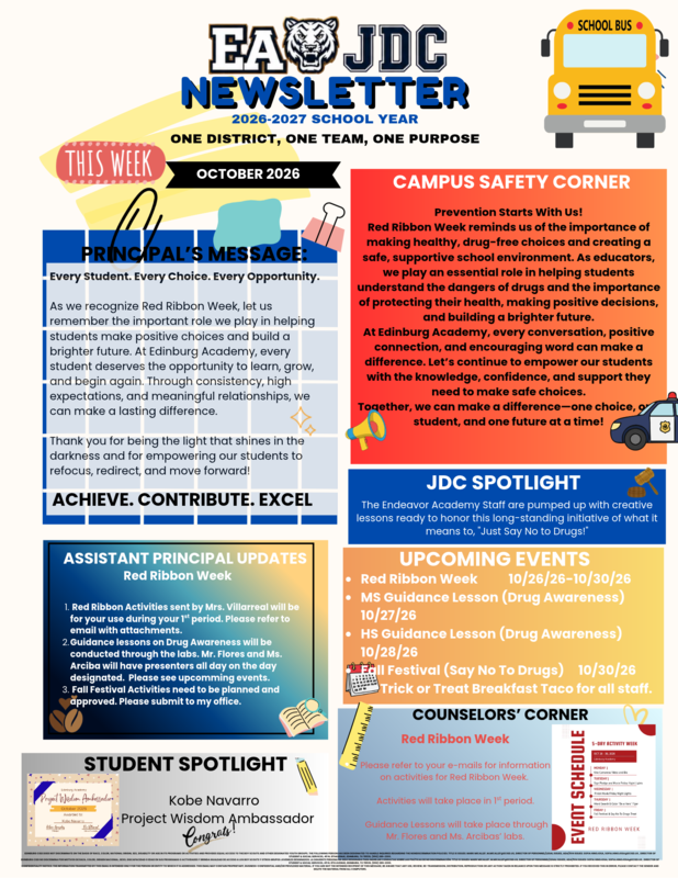Newsletter Oct 26-30-2026