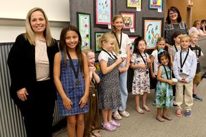 Morningside Elementary artists for fall art show