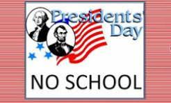 No School on Monday, February 16