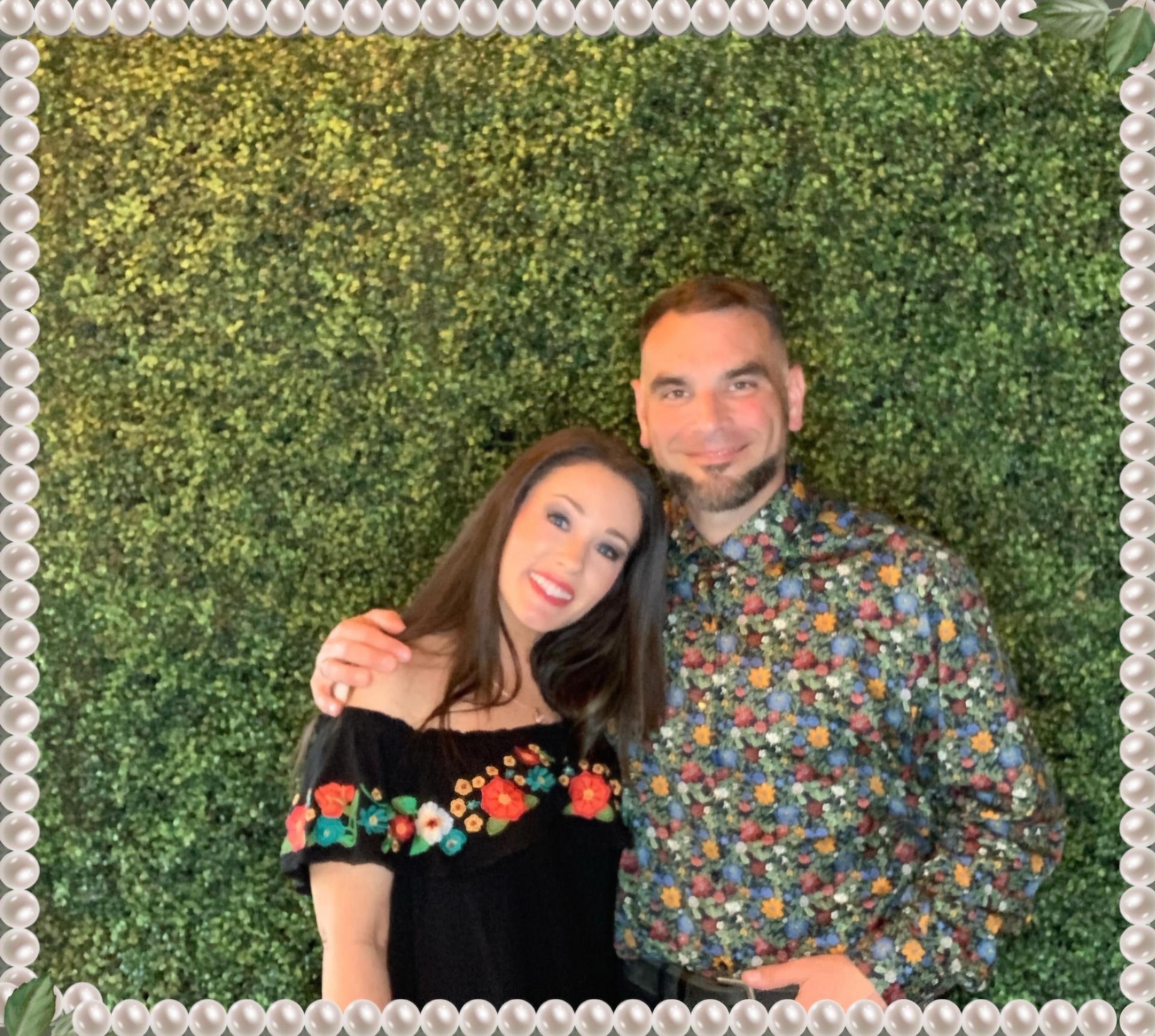 My husband Adam and I