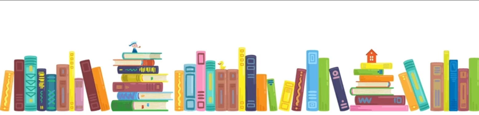 Image of colorful books lined up