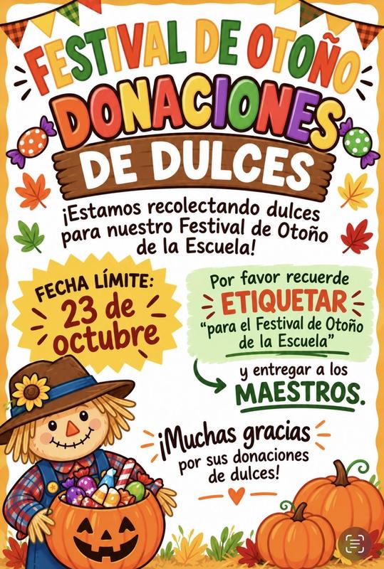 donaciones de dulces