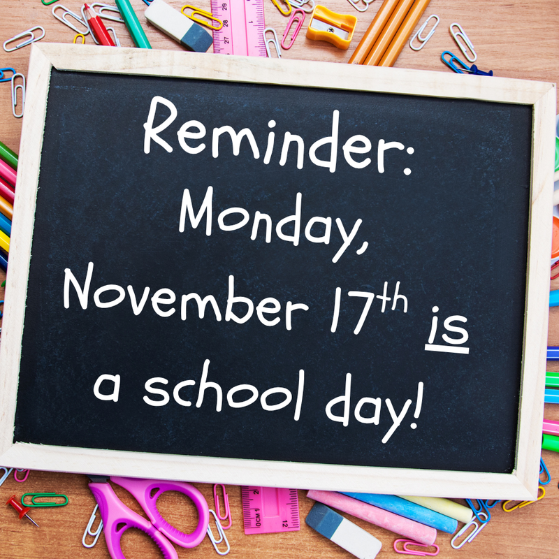 Monday, November 17th