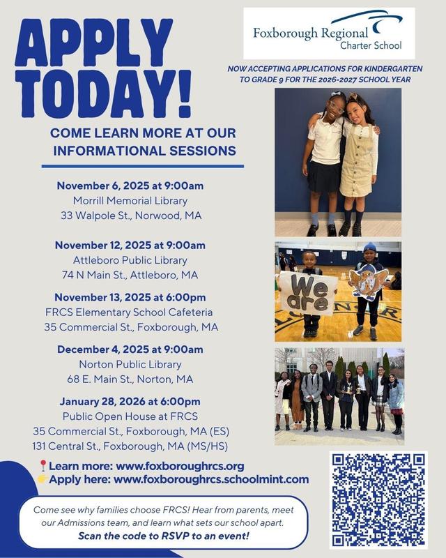 Thinking About Choosing FRCS for Your Child? Join Us for An Information Session to Learn More About Our School! Featured Photo