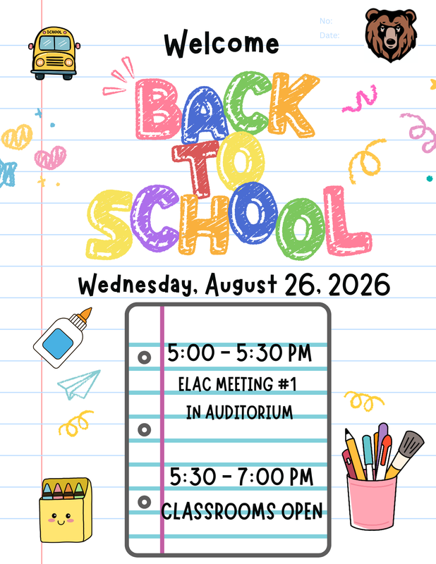 Back to School Night: August 26, 2026 Featured Photo