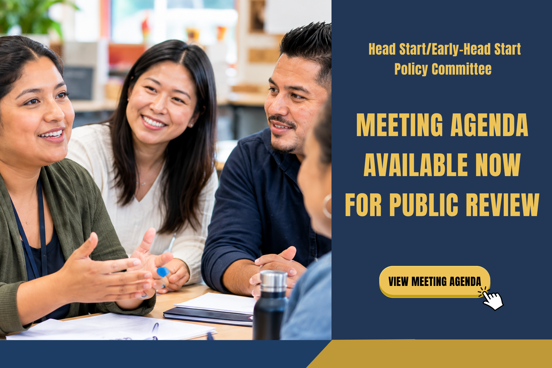 meeting agenda announcement