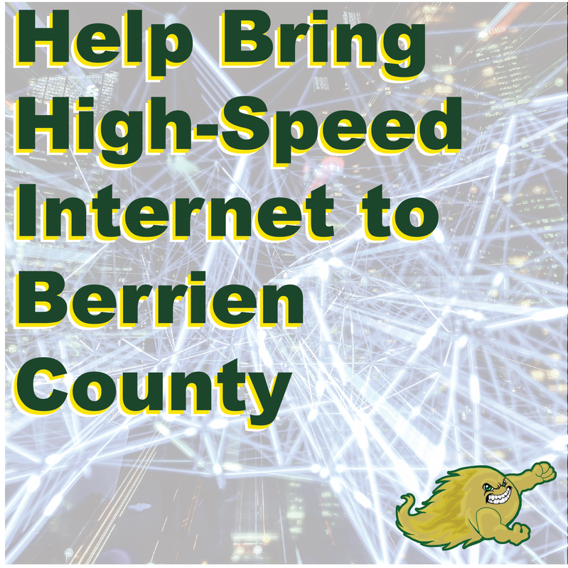 Fiber Optic Network in Background with text
