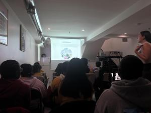 students during the workshop