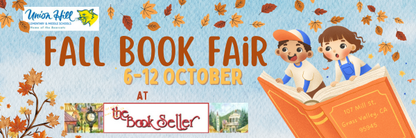 Fall Book Fair at the Bookseller Grass Valley Oct 6 - Oct 12