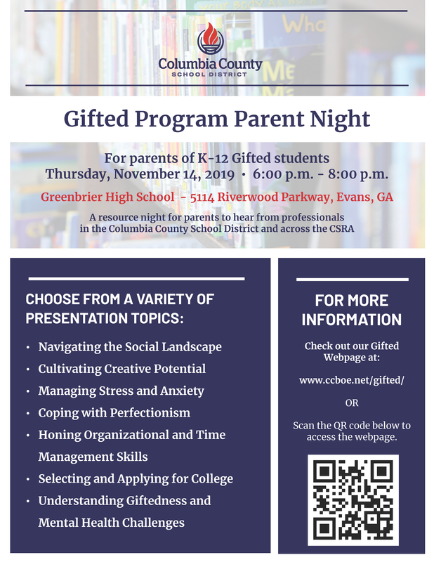 Gifted Program Parent Informational Flyer