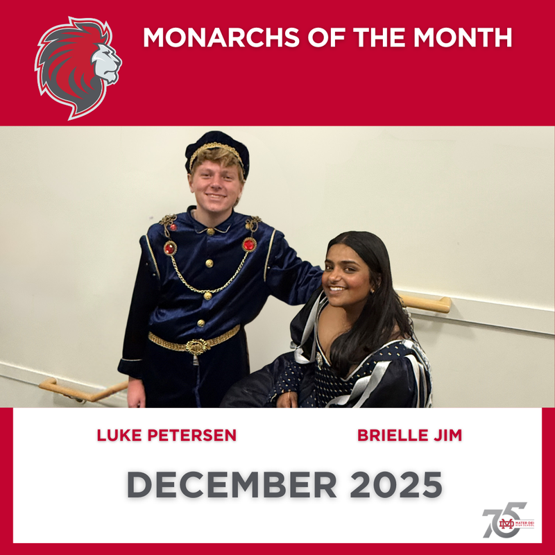 December Monarchs of the Month