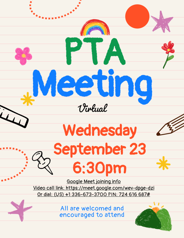 pta meeting flyer