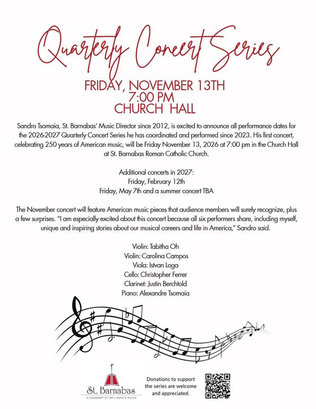 Quarterly Concert - Nov. 13 Featured Photo