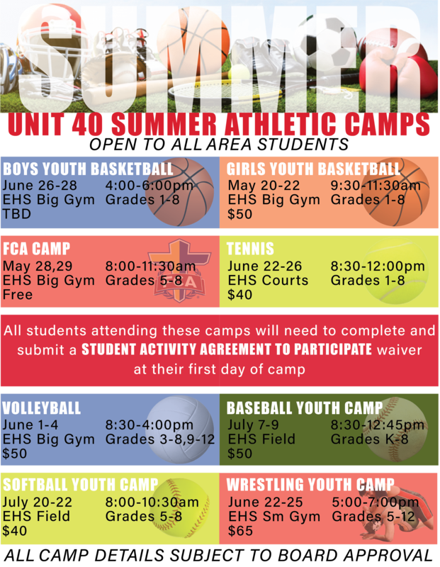 list of summer camps and details for 2026