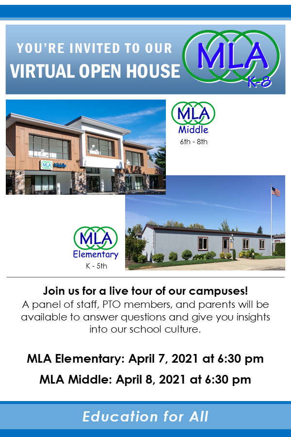 MLA Live Virtual Open Houses