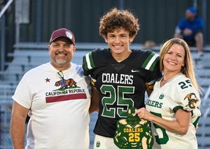 Coalers honor senior football player