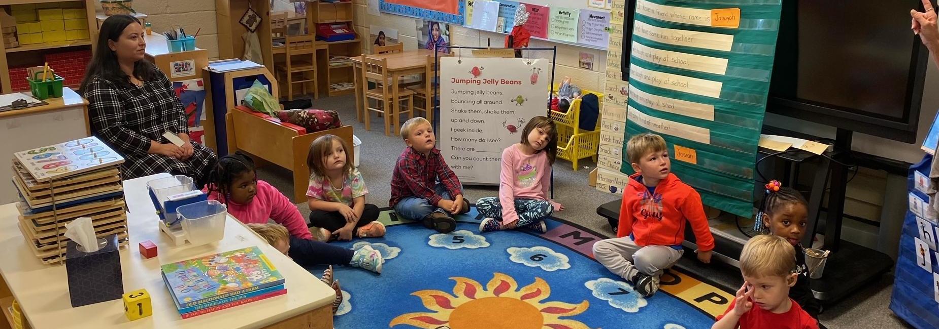 Students listening to the teacher