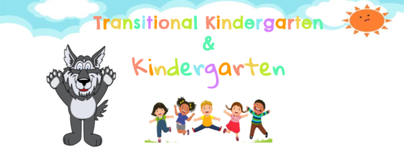 Blue sky on a sunny day there is a wolf and kids jumping