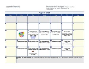 Lopez Calendar Image