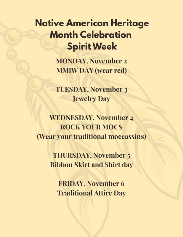 Nov 2 spirit week days