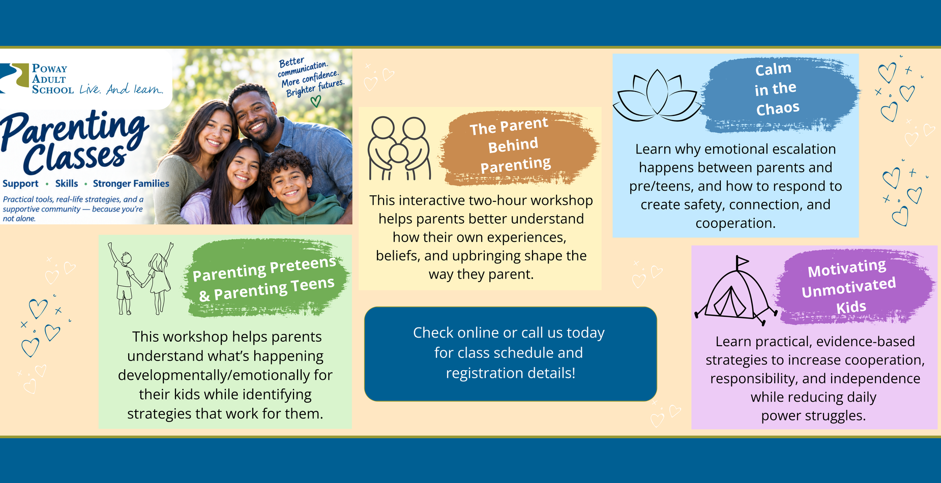 Parenting classes visual flyer