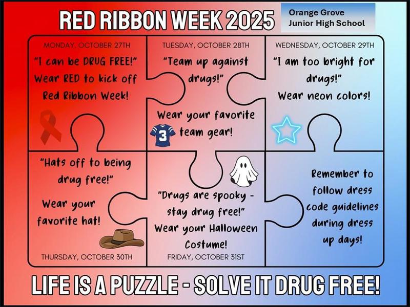 Red Ribbon Week at OGJHS Featured Photo