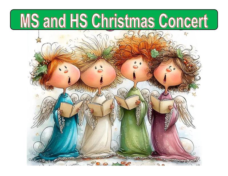 invite to come and enjoy the MS/HS Christmas Concert