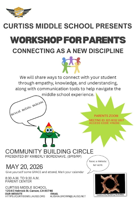 Parent Wk Shop 5.20.26