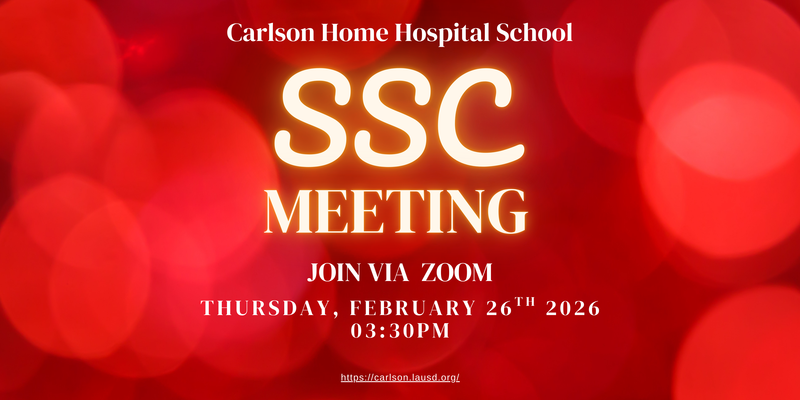 SSC meeting #4 banner flyer in red