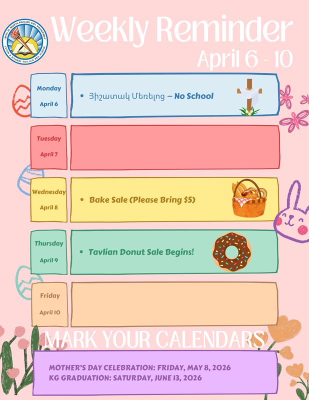 Weekly Reminder Featured Photo